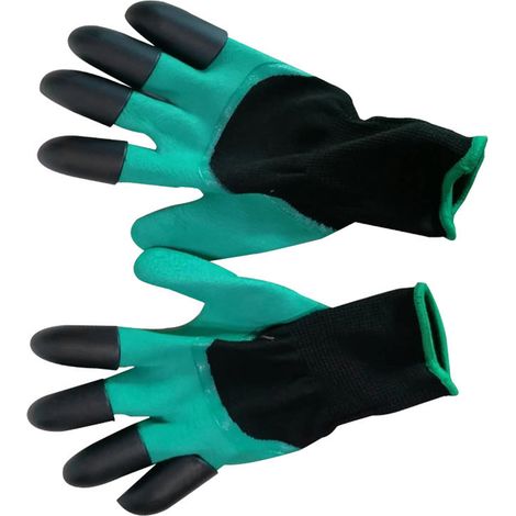 Gartenhandschuhe mit Krallen, 8 Schutzpunkte zum Pflanzen, Graben, Jäten, Säen und Harken (1/5)