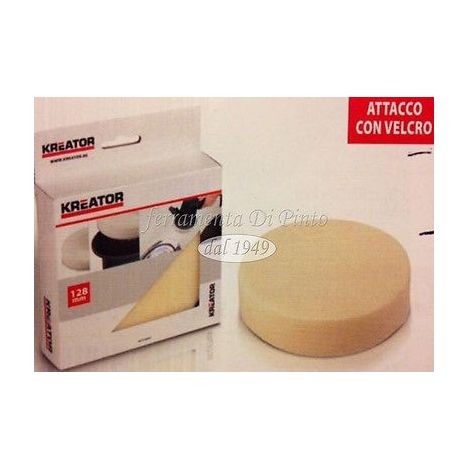 TAMPONE PER LUCIDATURA LACCATE CIRCOLARE VELCRO LUCIDARE SPUGNA MM 180 - KRT239022