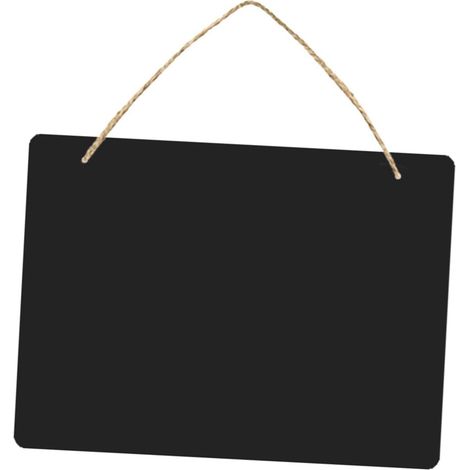 Tableaux Noirs Doubles Faces avec Corde Suspendue Lot de 4 en Mdf Panneau Décoratif Mural pour Décoration Maison et Prise de Notes (1/5)