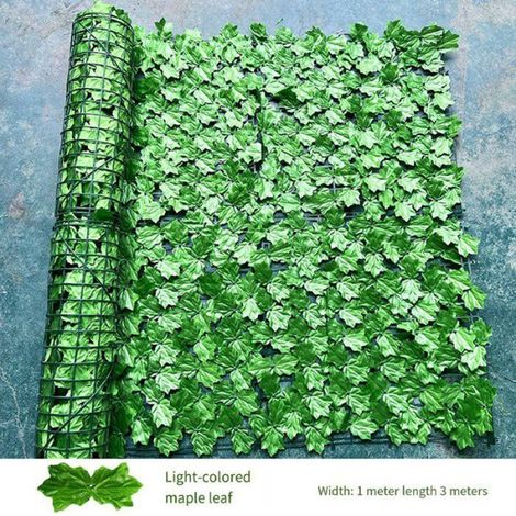 Filet De Clôture Simulé - Feuilles De Vigne Artificielles - Pour Jardin Balcon Terrasse - 2 Pièces (1/5)