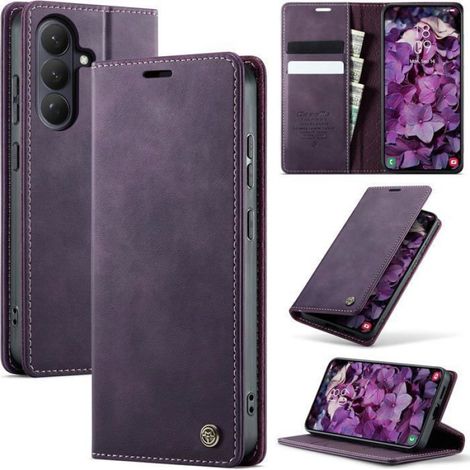 Coque Galaxy S24 Plus 5G - RFID Blocage - Porte Cartes - Stand Integré - Antichoc - Cuir PU Et TPU - 1 Piece (1/5)