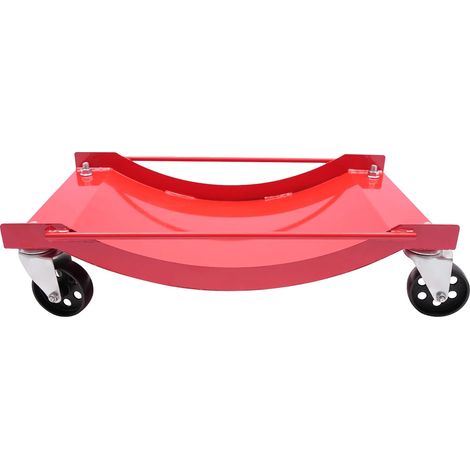 Auto-Dolly, 2000 lbs Tragfähigkeit, langlebige Q235 Stahlkonstruktion, Rot (1/2)