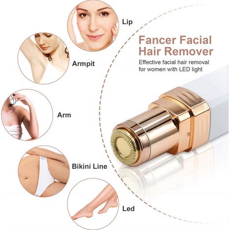 Épilateur facial électrique pour femmes, épilation indolore, rasoir électrique étanche pour femmes (1/5)