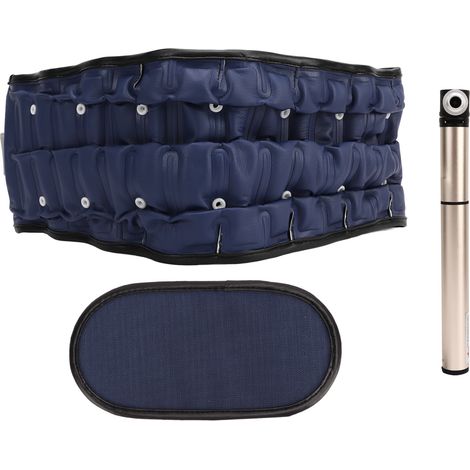 Ceinture lombaire de traction gonflable, légère et ajustable pour le dos - Bleu (1/5)