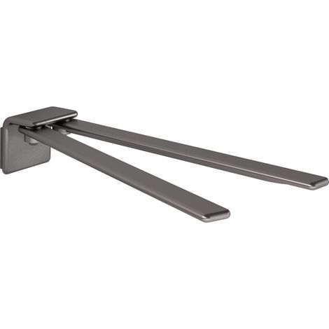 GEDY A9238100000 IL GIGLIO Toallero doble articulado gun metal - ref: A9238100000 (1/2)
