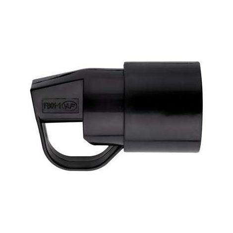 Fiche Plastique 2p+t-10/16 A Femelle Noir Avec Anneau (1/2)