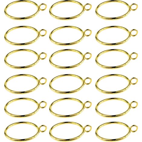 Anneaux De Rideau - Laiton Finition Antique - Pour Tringle 3 8 Cm - Lot De 30
