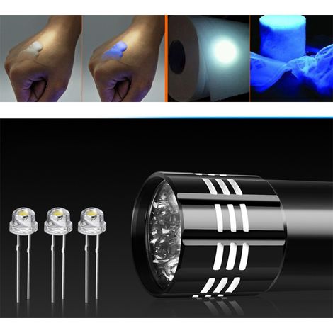 Lampe torche UV multifonction portable, détecteur de billets UV (1/3)