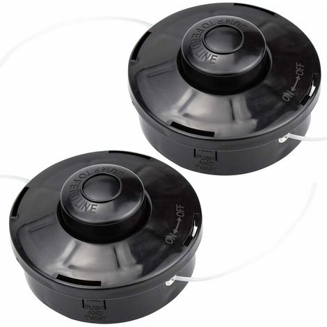 LaBlanc - Confezione da 2 testine universali per decespugliatore A6481 Bobina di ricambio in nylon per decespugliatore Testina per decespugliatore M10 x 1,25 per decespugliatore a benzina