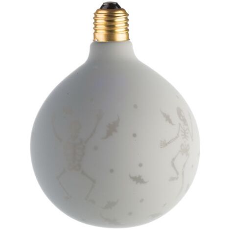 Ecolicht 30125130001 Ampoule Décorative E27 LED 0.5W G125 360° - Halloween Blanc (1/2)
