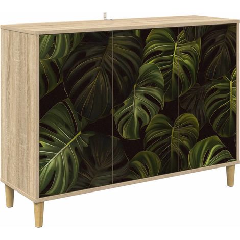 Sideboard ELBURG Sonoma 102 x 33 x 75 cm Holzwerkstoff vidaXL