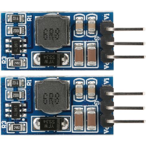 2 pièces module élévateur DC-DC, convertisseur boost 7W pour LED moteur, entrée 2,6-5,5V vers sortie 5V/6V/9V/12V ND0412SA (avec broche 6V) (1/5)