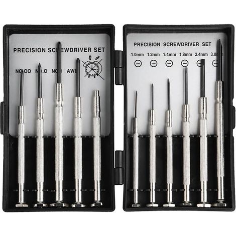 Juego de destornilladores de precisión 11 en 1,pequeño juego de destornilladores magnéticos para reparar gafas,teléfonos y aparatos electrónicos (1/5)