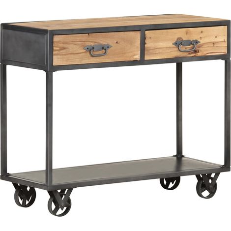 Konsolentisch 90x35x74 cm Altholz Massiv