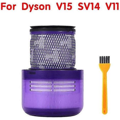Filtre supérieur du bac à poussière de rechange pour aspirateur Dyson V12, SV20, V11, SV14, SV15, V10 et SV12 - Joint d'étanchéité.
