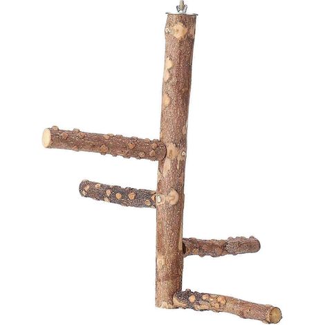 Perchoir pour oiseaux, support pour perroquets, branche, plateforme, bâtonnet à griffer pour petites perruches, calopsittes, pinsons, accessoires de cage-L 15x35cm