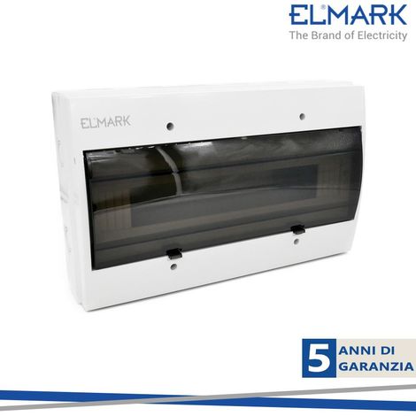 CENTRALINO A 18 VIE IP55 IN PLASTICA SUPERFICIALE