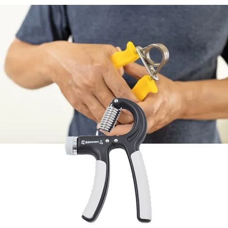 Appareil de musculation à résistance réglable de 5 à 60 kg (11 à 132,3 lb) pour hommes, noir et gris. (1/5)