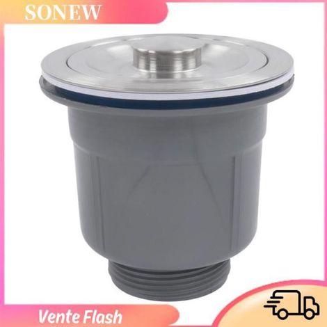 Kit De Vidange Double Évier - Compatible Double Bassin - Tuyau Extensible En PP PVC Acier Inoxydable - Pour Cuisine - 1 Pièce (1/4)