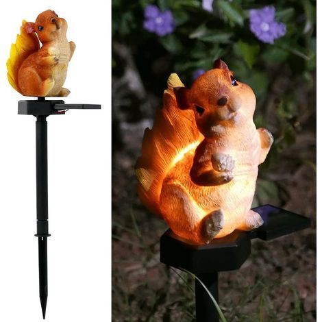 Außenlampe - Taschenlampe - solarbetrieben - Eichhörnchen (1/5)