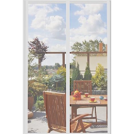 Zanzariera magnetica per porta/finestra,tenda anti-mosche per porta,zanzariera magnetica per porta scorrevole,non richiede foratura (90x210 cm (1/5)