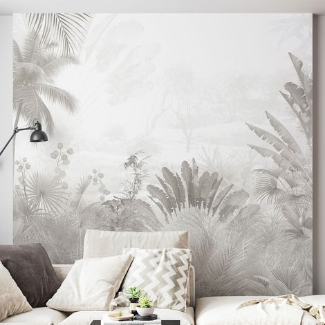 Papier peint panoramique - Plantes tropicales - 130 cm x 109 cm (1/4)