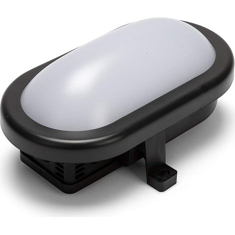 Applique LED noire 5,5W IP54 Connecteur rapide 450 lm 4000K VELAMP TARTARUGA (1/4)