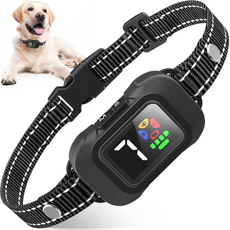 Anti Bark Collar Training Collar for Small Dogs with Sound Vibration Ultrasonic Modes and Levels of Sensitivity Waterproof for Small Medium Dogs