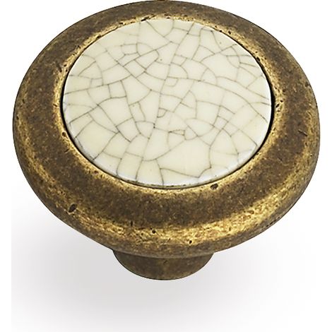 Pomo 9831831 Rustico-Craquele (VERA)   - Pomo redondo combinado con porcelana VERA (1/3)