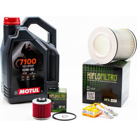 Kit Révision Filtres Bougies pour YAMAHA TDM 850 de 1991 à 1996 - MOTUL 7100 10W40 4L