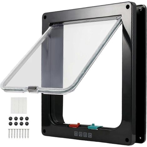 Porte de sécurité pour chat et chien en plastique ABS, format XL, pour chats et chiots (1/5)