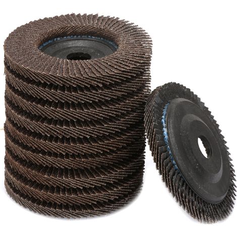 Ortviai Disque Abrasif Plat en Acier Inoxydable 75 mm – 10 Pièces, Couverture Plastique Épaisse, Idéal pour Polissage Métal/Bois/Plastique (1/5)