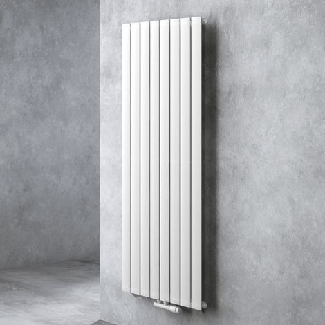 Doporro – Radiateur eau chaude en acier 160x61cm – Monocouche vertical blanc – Puissance 1080W – Montage mural pour salle de bain