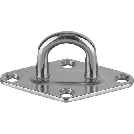 Ösenplatte aus Edelstahl 304, Diamantprofil, Marinequalität, Boots-/Yachtzubehör, 6 mm (1/5)