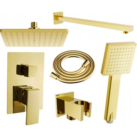Mexen Uno DR45 ensemble de douche encastré, doré - 71435DR45-50 (1/5)