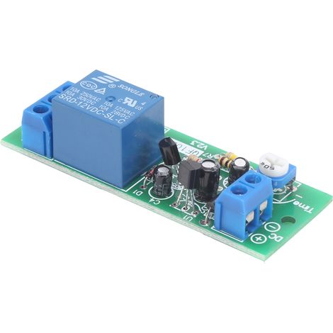 Module relais temporisé avec interrupteur de temporisation pour appareils électroniques de haute précision QF1023-A-10M 0-10 minutes DC12V (1/5)