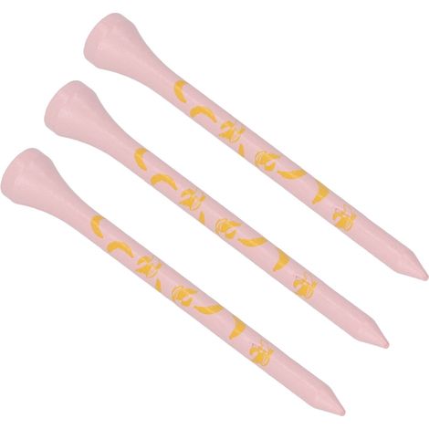 30 tees de golf en bambou, 8 cm, imprimés têtes de mort, accessoires de golf, roses (1/5)