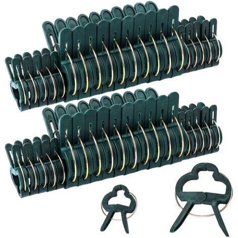 100 Pièces Clips pour Plantes grimpantes, Clips pour T omates, Clips pour Plantes, Clips pour Attache Tomate (2 Tailles) (1/5)