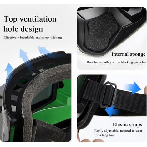 Casque de soudage assombrissement auto, visière amovible, réglable pour TIG, MIG, travail du métal (1/4)