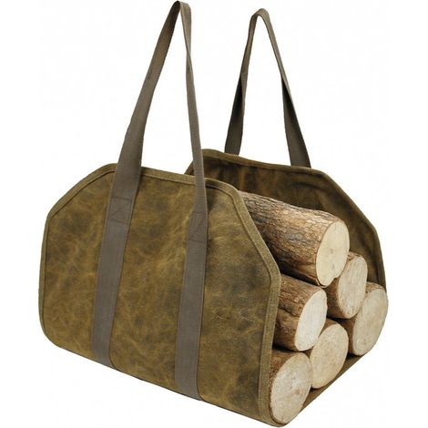 Sac de rangement pour bois de chauffage portable pour l'extérieur (1/3)