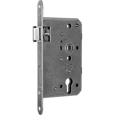 BMH FH Panik-Einsteckschloss für einflügelige Türe 1013 PZ, 9/72 mm, rund, Edelstahl