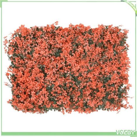 Clôture artificielle - FAFEICY - 366641 - 40 x 60 cm - rouge clair - lot 24 pièces (1/5)