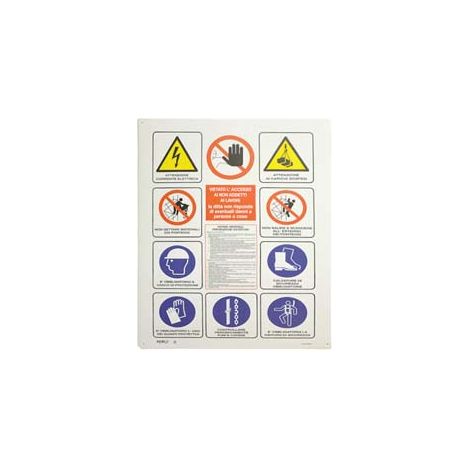 CARTELLO 12 SIMBOLI- - cm.70x100h - 5 pezzi