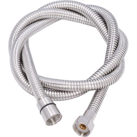 Flexible de douche en acier inoxydable antidéflagrant G1/2 pour salle de bain, couleur argent, 1,5 m / 4,9 pi