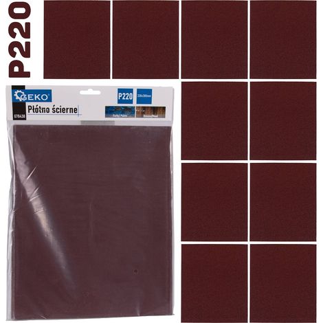 Schleiftuch - Blatt 230x280mm P220 (10/500) (1/3)