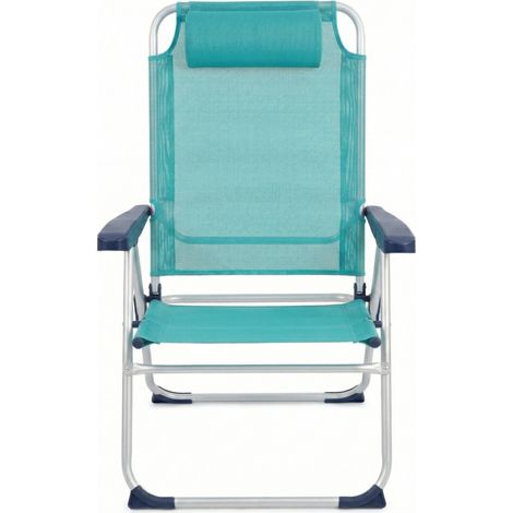 Pack 2 Sillas Playa Reclinables Plegables Reposacabeza (1/5)