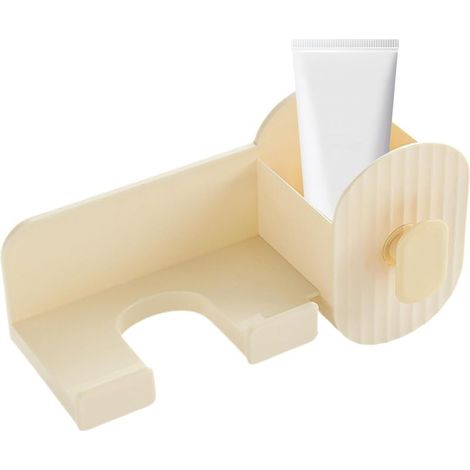 Porte-Sèche-Cheveux Murale - Organisateur Sèche-Cheveux Sans Percage - Gain de Place Salle de Bain pour Accessoires, Serviettes et Cosmétiques (1/5)