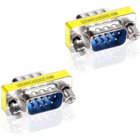 Adaptateur convertisseur SUB 9 broches, lot de 2, femelle vers 9 broches femelle vers 9 broches série RS232