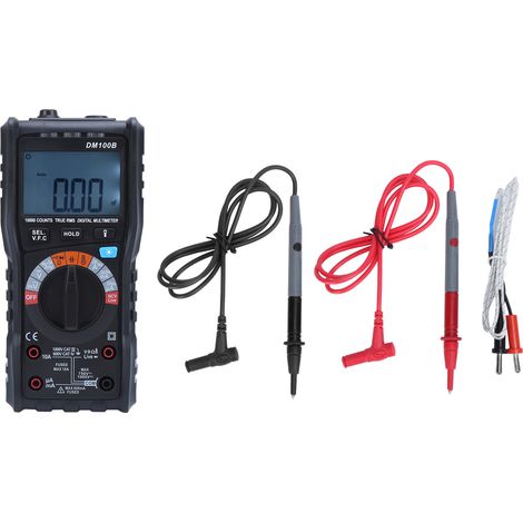 DM100B multimètre numérique LCD Portable haute précision intégré industriel résistant aux brûlures voltmètre (1/5)