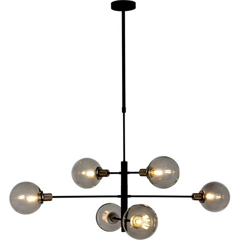 Steinhauer - lámpara colgante - Constellation - negro - vidrio (1/4)